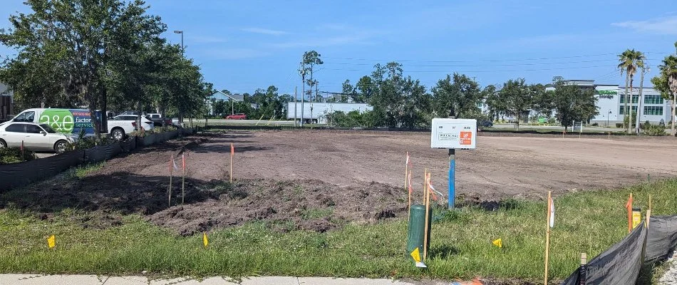 Commercial site in Florida during development.