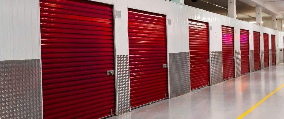 Doors of storage units in Florida.