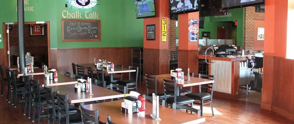 Inside of a restaurant in Tampa, FL.