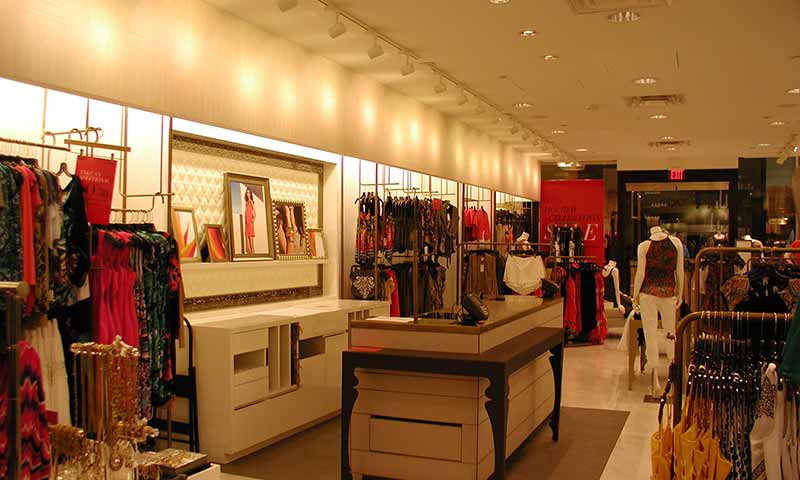 Cashe clothing store interior photo in a local mall.